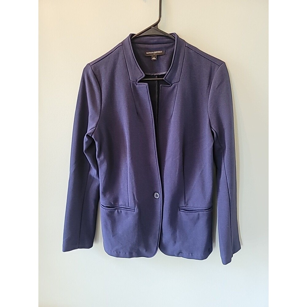 Banana Republic Women'sNavy Blue Blazer Size Small No Collar